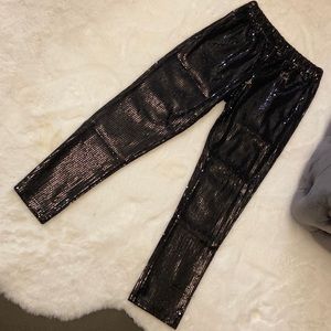 Black Sequins Pants